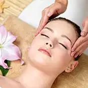 girl enjoying massage center ajman spa