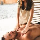 Thai massage in Ajman with compression and assisted stretching